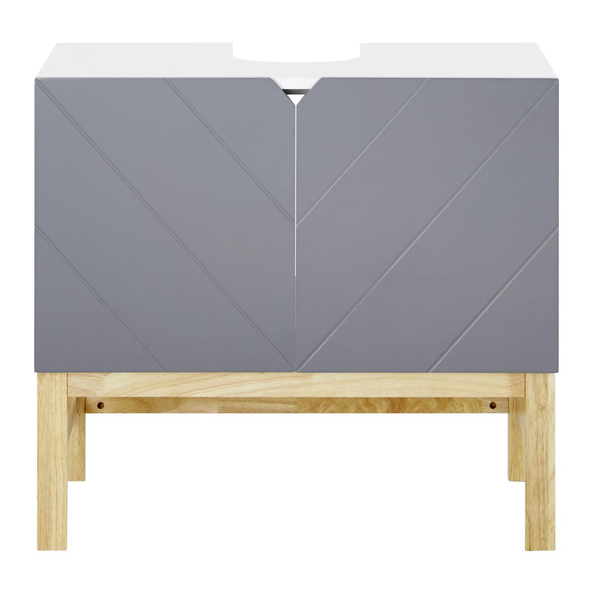Mosdó Alatti Szekrény Rocco - natúr színű/fehér, Modern, fa (70/65/40cm) - Bessagi Home