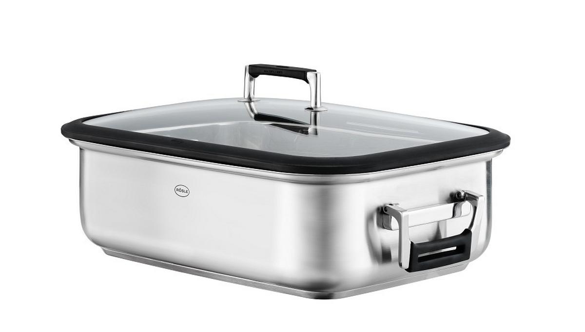 BRYTFANNA 911037 RÖSLE - kolor stalowy, Basics, metal (40,9/28,5/18,1cm) - Rösle