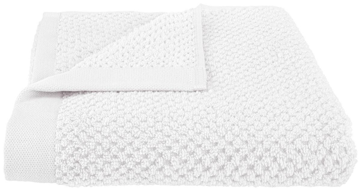 Handtuch Luise in Weiß ca. 50x100cm - Weiß, KONVENTIONELL, Textil (50/100cm) - Modern Living