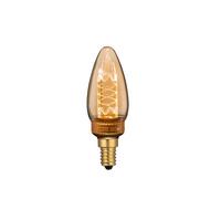 LED-Leuchtmittel Acrli max. 2 Watt - Bernsteinfarben, ROMANTIK / LANDHAUS, Glas (3,5/10cm) - Mömax