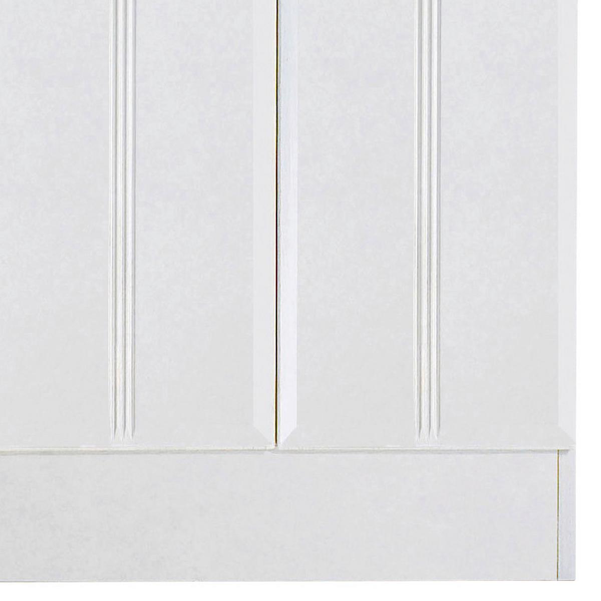 Unterschrank in Weiss 'Rallye' - Chromfarben/Weiß, KONVENTIONELL, Holzwerkstoff/Kunststoff (50/84/35cm) - Held