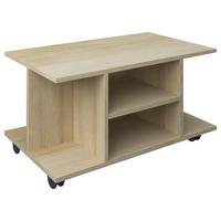 Klubska Miza Findula, Hrast, 80x40 - medeni hrast, Moderno, umetna masa/leseni material (80/40/40cm) - MID.YOU