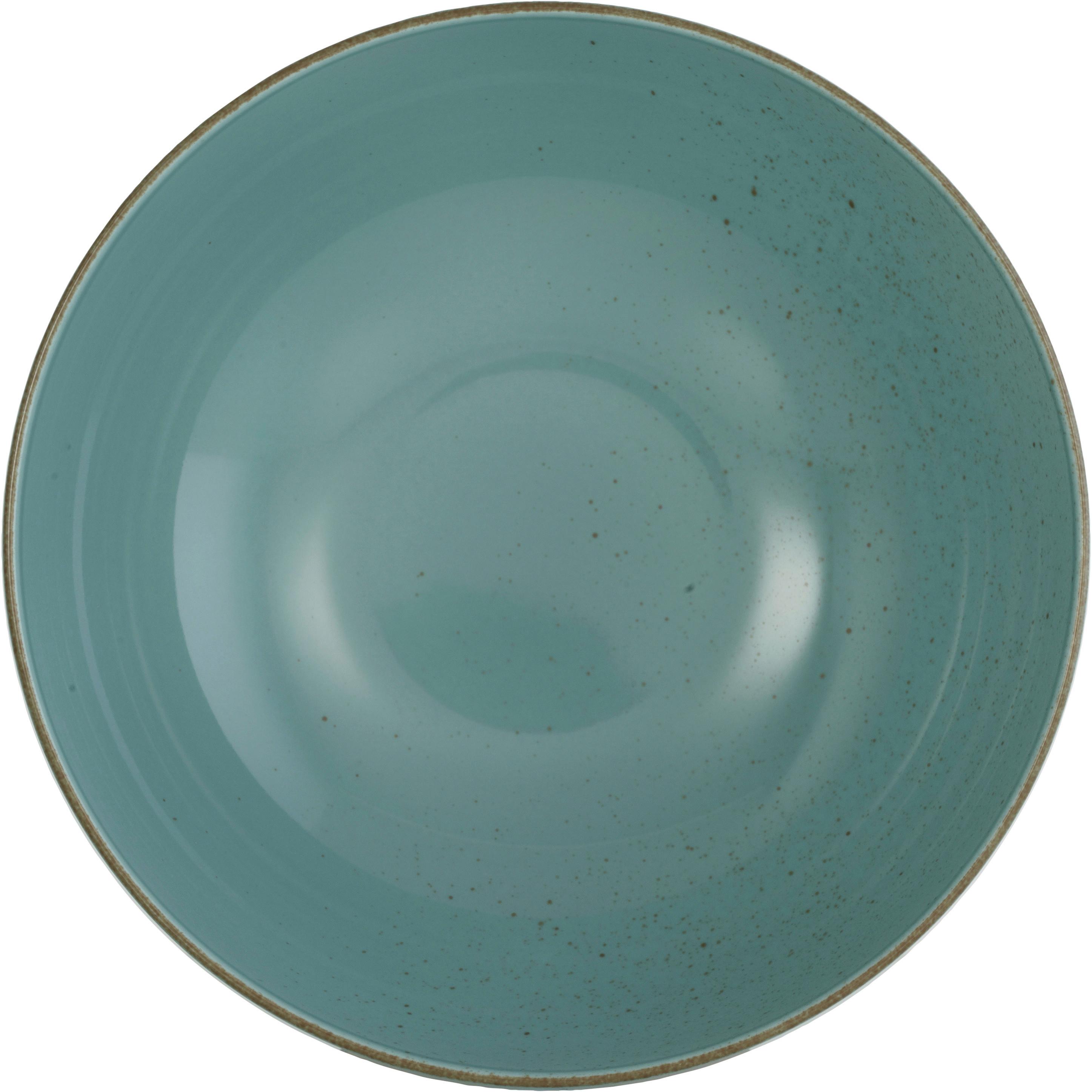 Salátástál Capri - zöld, Modern, kerámia (25/25/8cm) - Premium Living