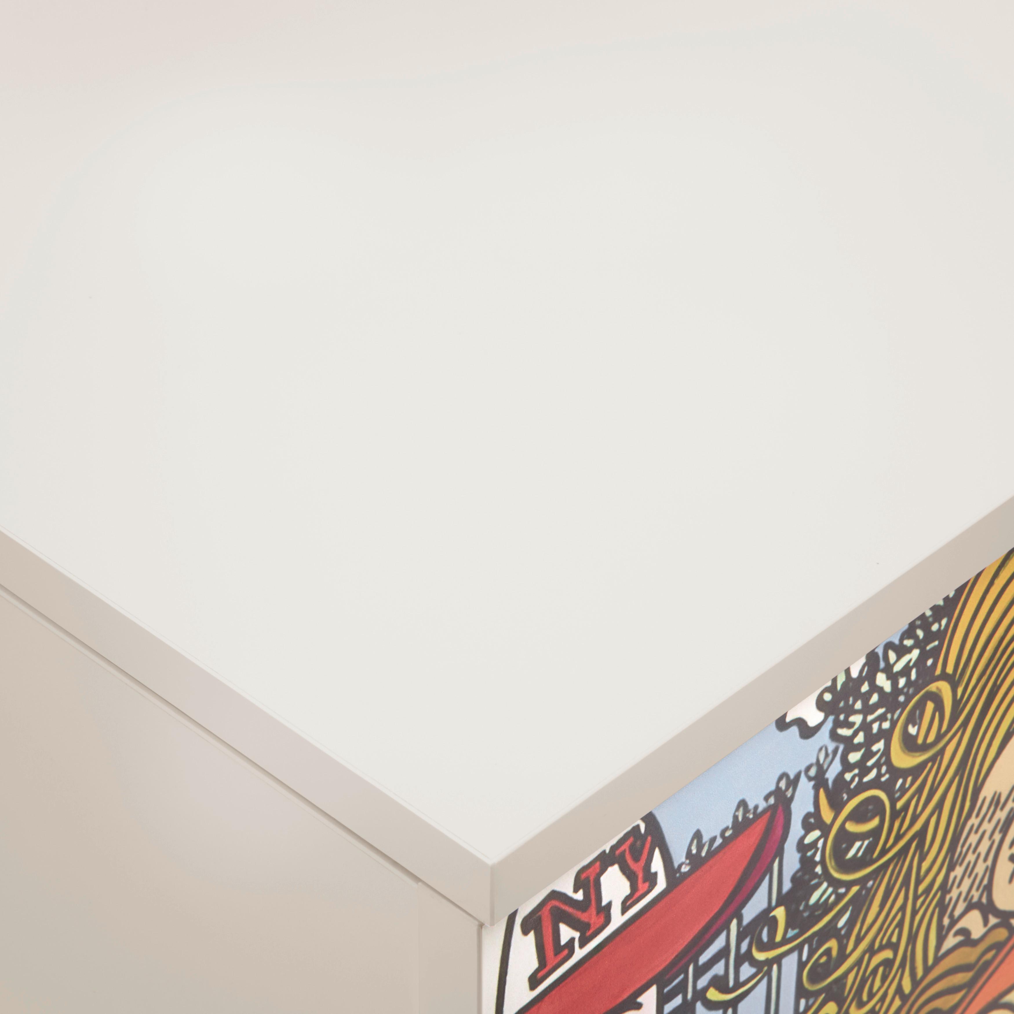 SKOSKÅP MOVE 02A - multicolor/svart, Design, trämaterial/plast (100/110/34cm) - Mömax