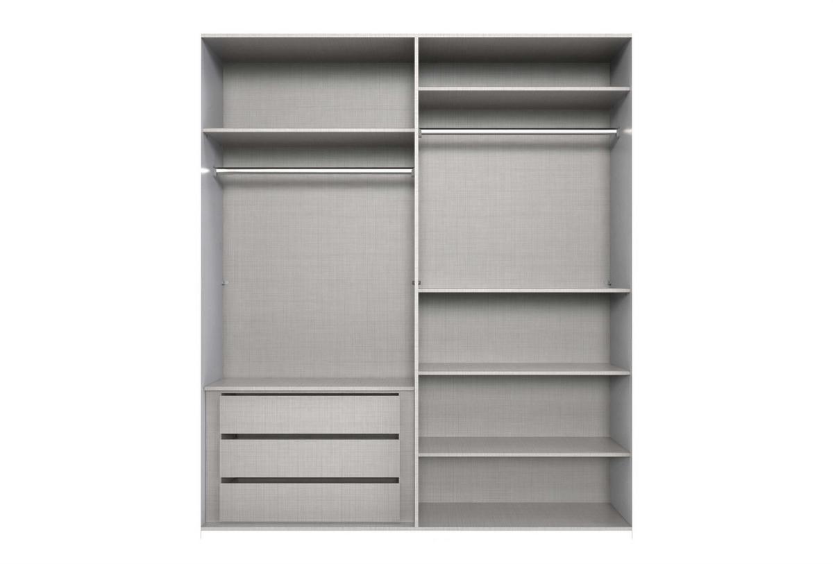 Ruhásszekrény London - szahara/Artisan tölgy, Modern, műanyag/faalapú anyag (180/208/58cm)