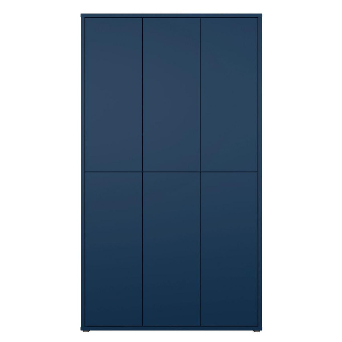 Ormar Za Cipele Alice Springs - tamno plava/boje škriljevca, Moderno, drvni materijal (109,2/191,9/34,9cm) - Modern Living