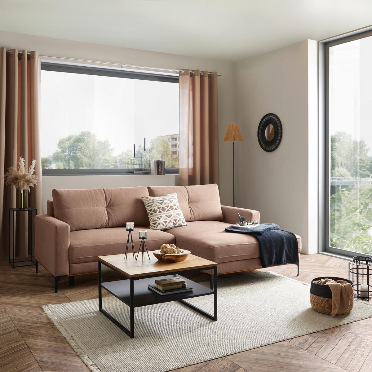 Coltar BERGAMO - roz, Modern, textil (238/162cm) - Mömax