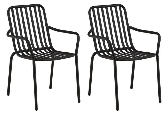 GARTENSTUHL PEKING - Schwarz, Basics, Metall (57/85/64cm) - Gardenson