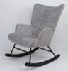 Scaun balansoar ROCK - alb, Modern, lemn/metal (66/90/77cm) - Mömax