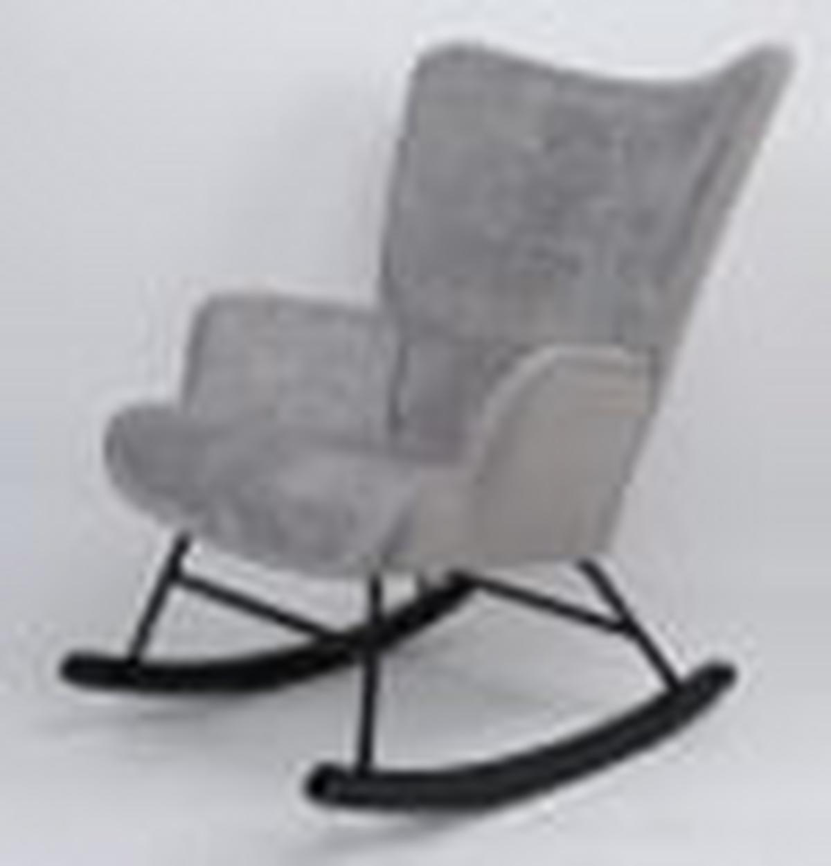 Scaun balansoar ROCK - alb, Modern, lemn/metal (66/90/77cm) - Mömax