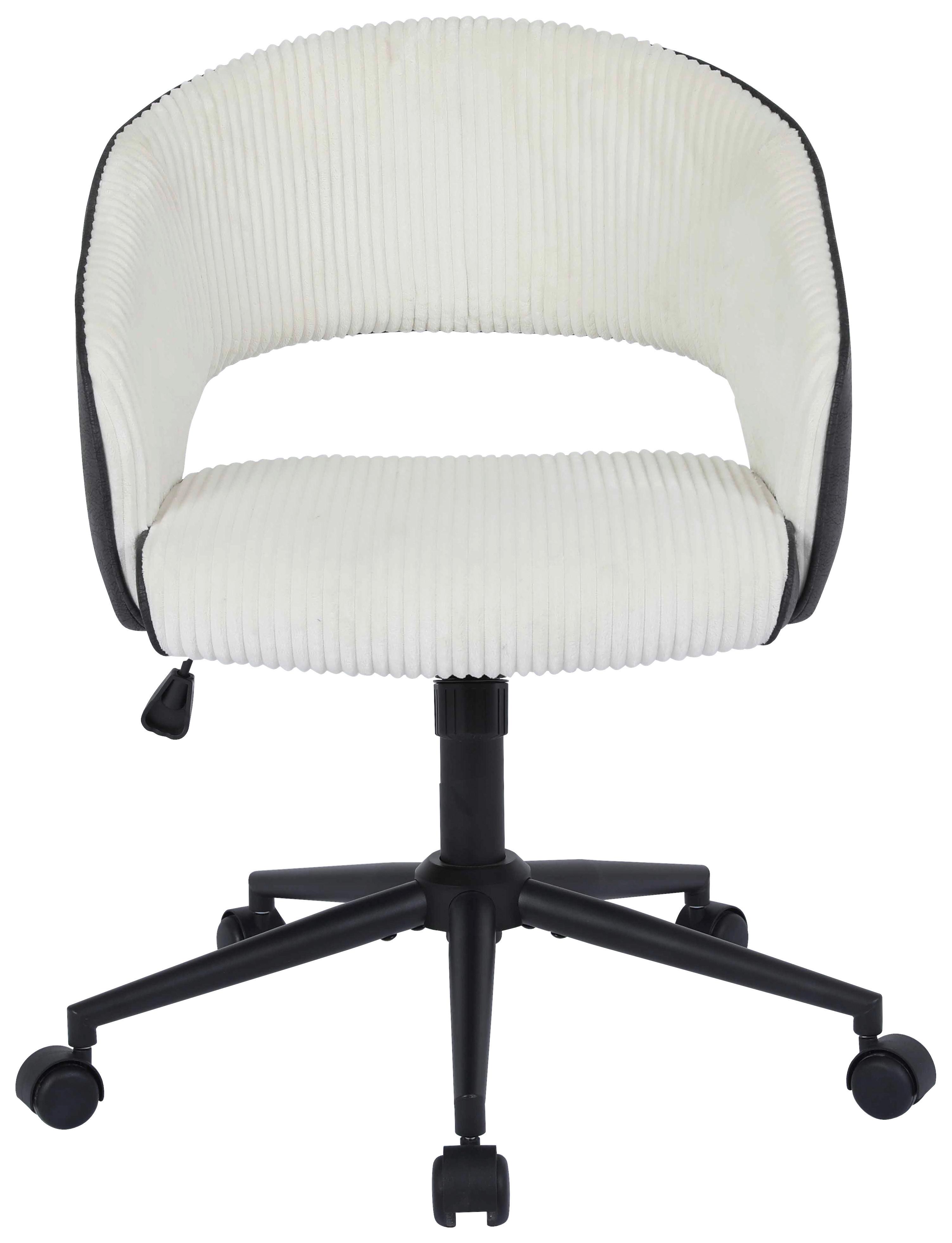 Uredska Stolica Daisy - bež/crna, Moderno, drvo/metal (57,5/78-86/62cm) - Mömax