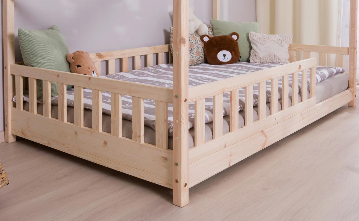 Hausbett Lou ca. 140x200 cm Holz - Naturfarben, MODERN, Holz (140/200cm) - MID.YOU