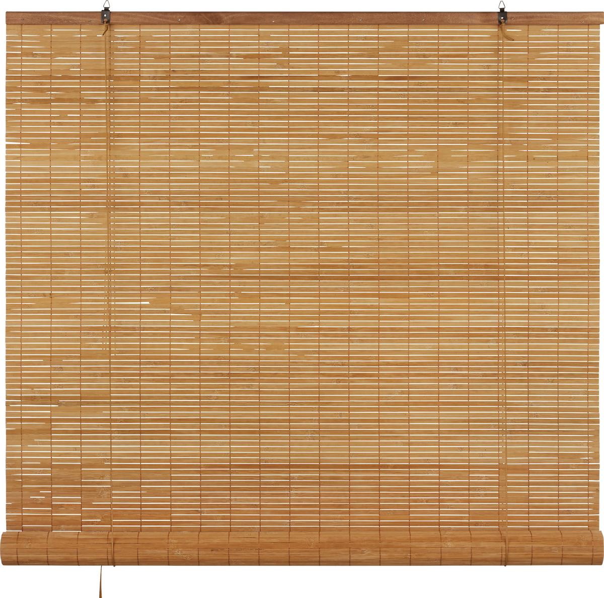 Rollo Woody Braun ca. 120x180cm - Braun, LIFESTYLE, Holz (120/180cm) - Modern Living