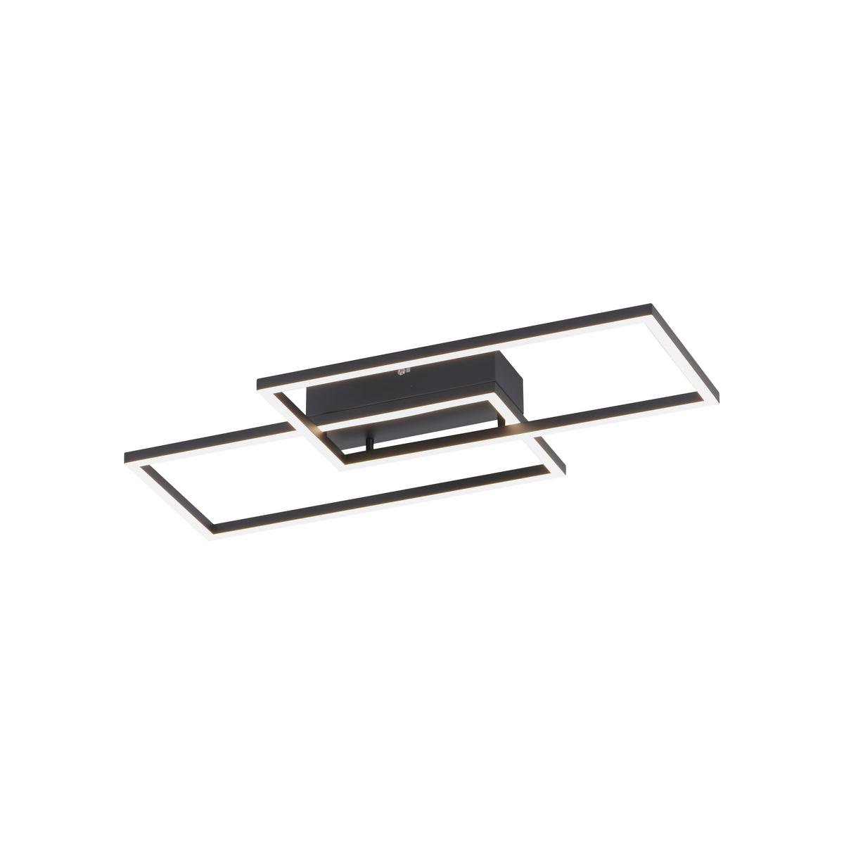 LAMPA SUFITOWA LED 14140-18 IVEN - czarny, Design, tworzywo sztuczne/metal (60,5/32,5/6,5cm)