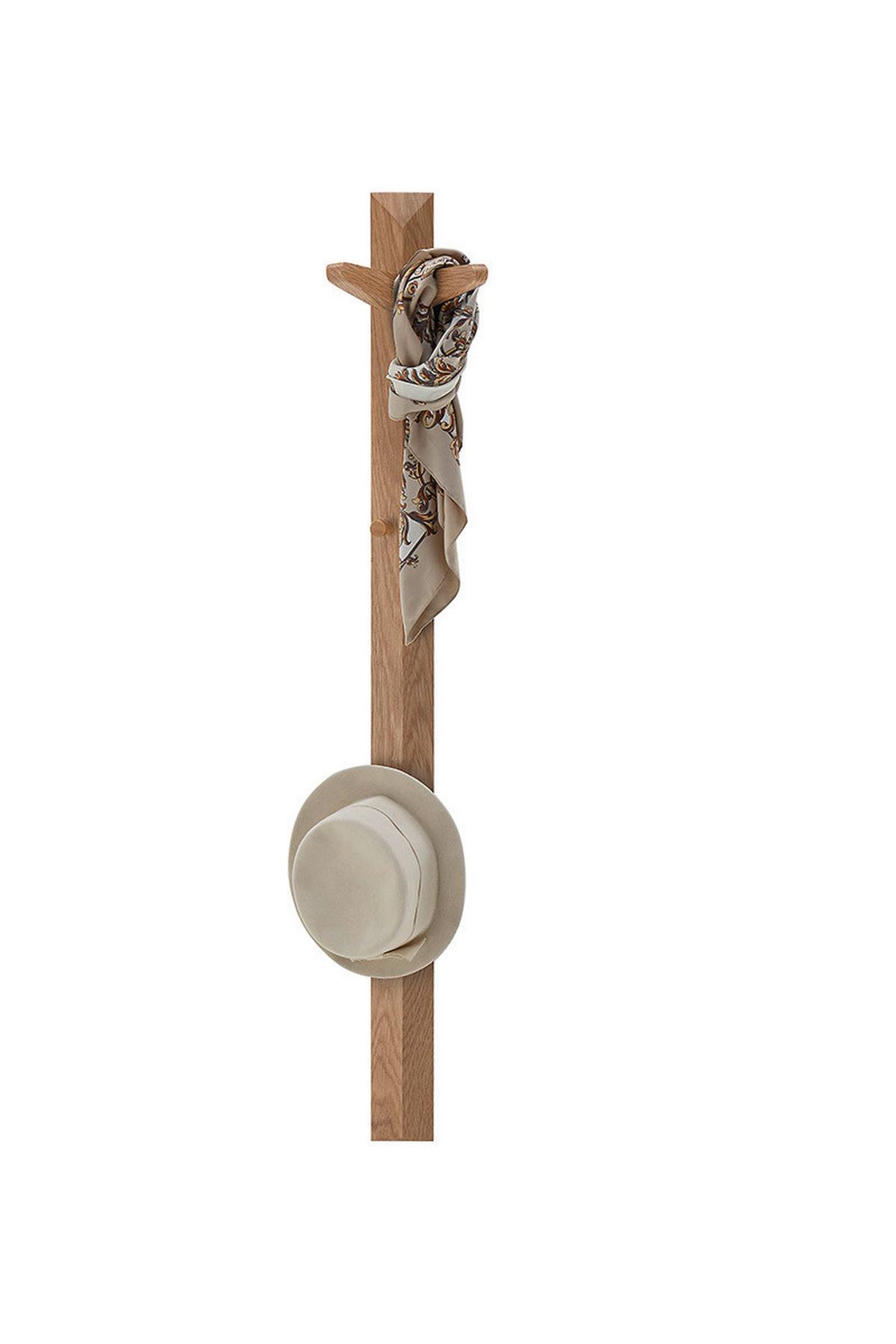 Garderobenpaneel Bantry in Eichefarben - Konventionell, Holz (27/120/20cm) - Mömax
