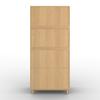 GARDEROB MARLO - vit/ekfärgad, Modern, trämaterial/trä (100/223/60cm) - Bessagi Home