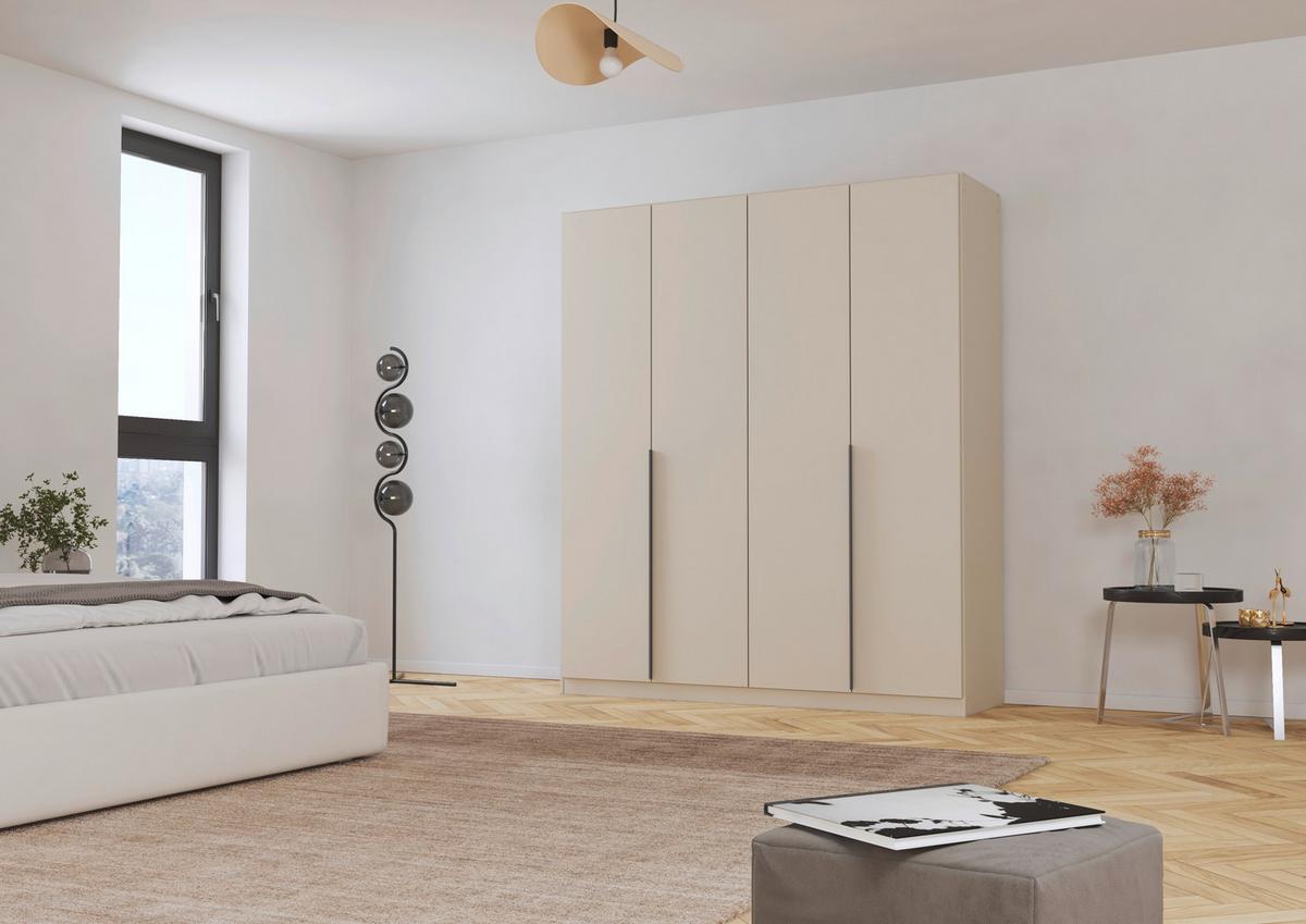 Drehtürenschrank Alabama Champagner - Champagner/Grau, MODERN, Holzwerkstoff/Metall (181/229/54cm) - Rauch Möbel