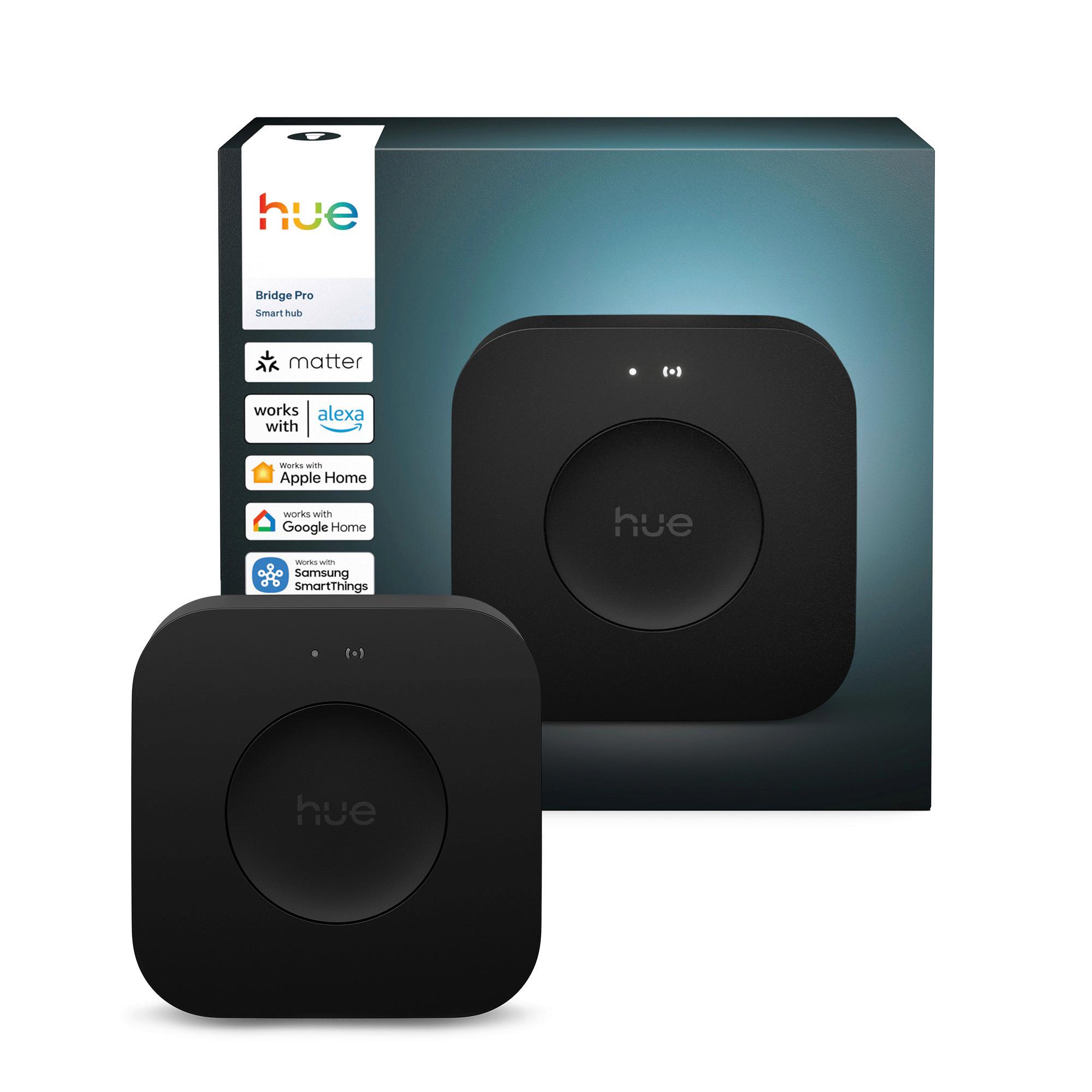 ELEMENT STERUJĄCY PHILIPS HUE BRIDGE EU V3 - czarny, Basics, tworzywo sztuczne (9,2/2,6/9,2cm) - Philips