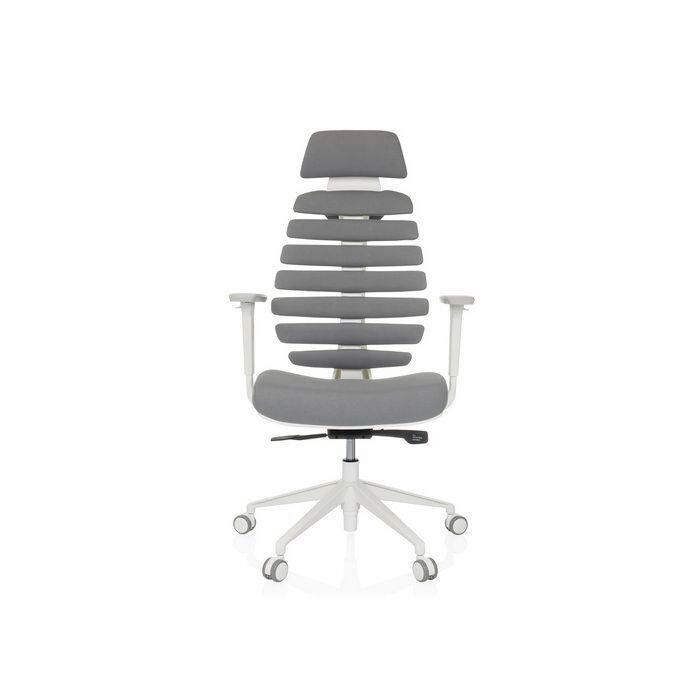 Pisarniški Stol Ergo Line W, Siva - temno siva/bela, Moderno, umetna masa/tekstil (67/116 - 133/65cm) - MID.YOU