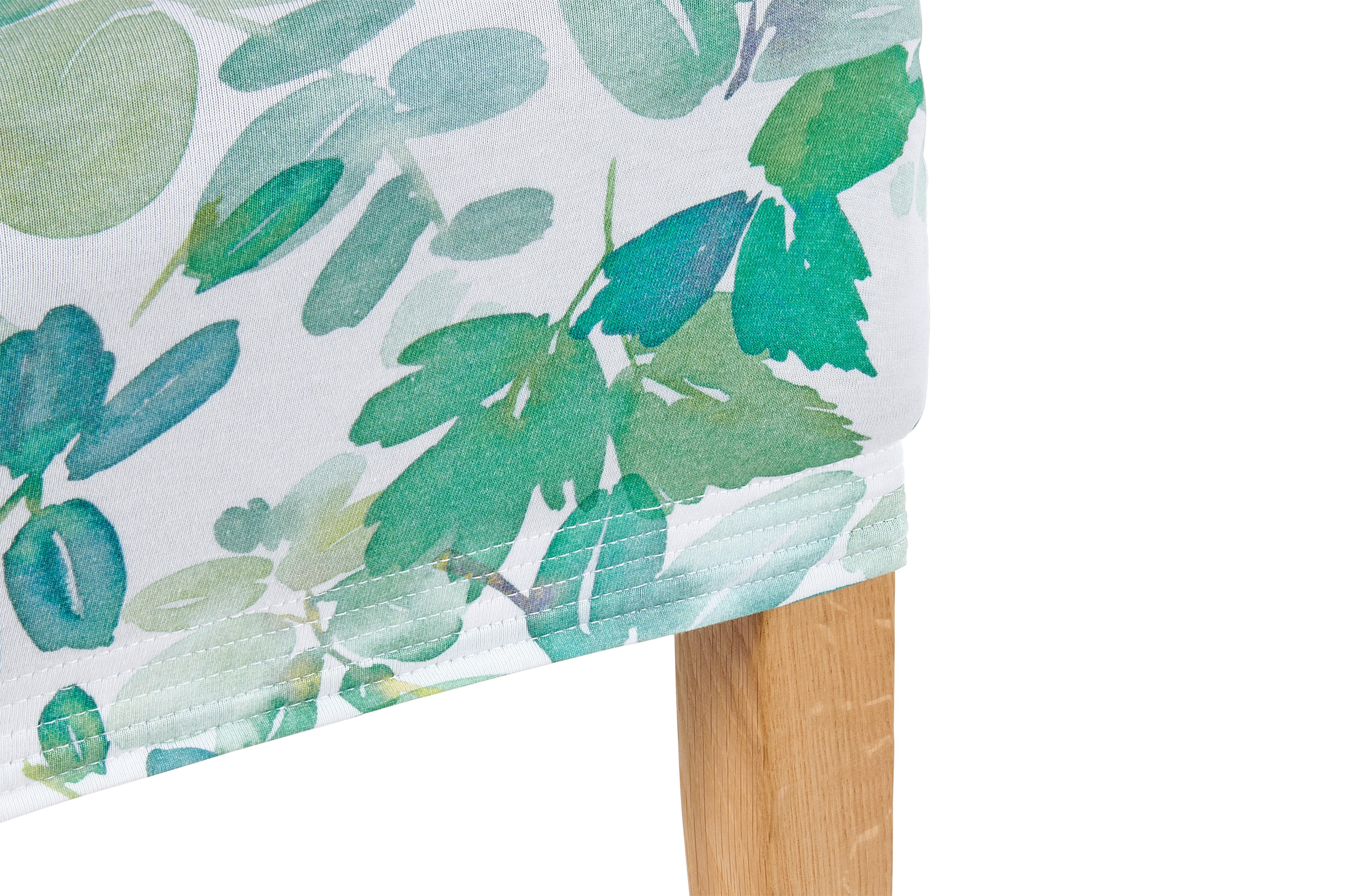 Stuhlhusse Steffi in Bunt - Weiß/Grün, KONVENTIONELL, Textil (47/47/67cm) - Modern Living