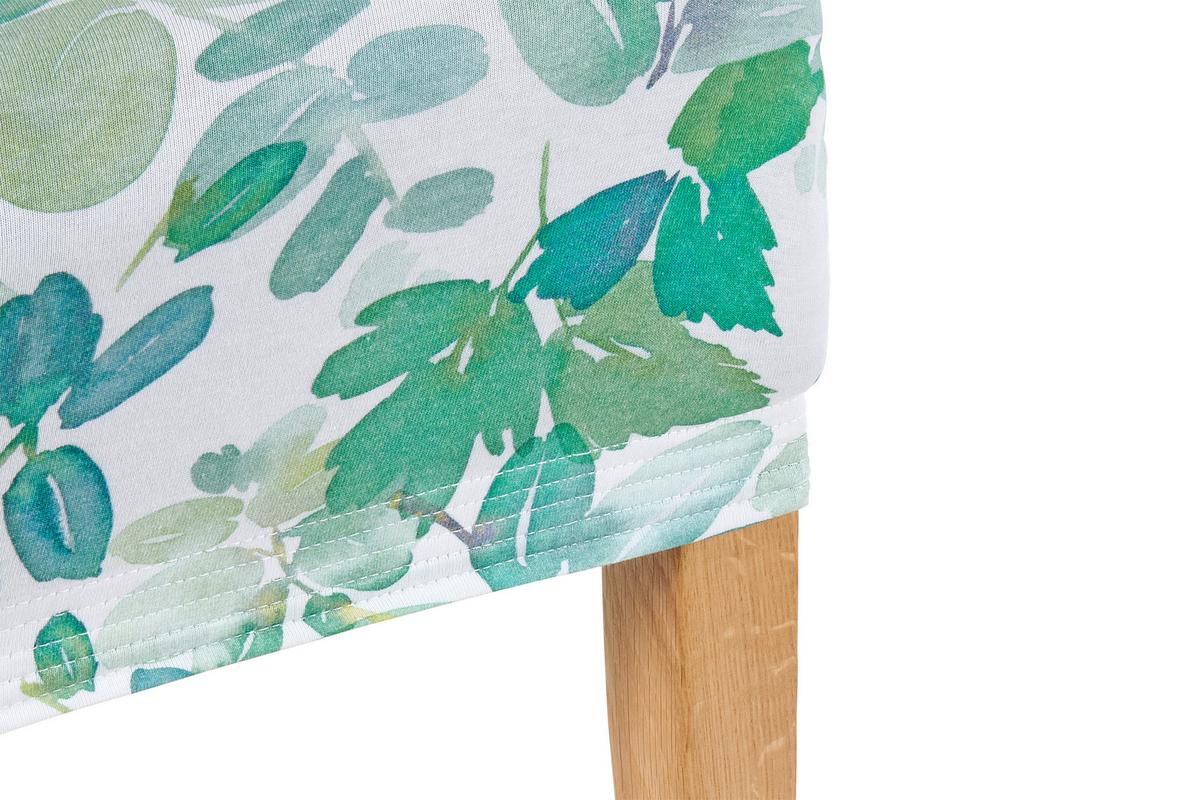 Stuhlhusse Steffi in Bunt - Weiß/Grün, KONVENTIONELL, Textil (47/47/67cm) - Modern Living