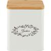 BOÎTE À PROVISIONS LORE - ZUCKER - couleur naturelle/blanc, ROMANTIK / LANDHAUS, métal/bois (14/14/16cm) - Zandiara