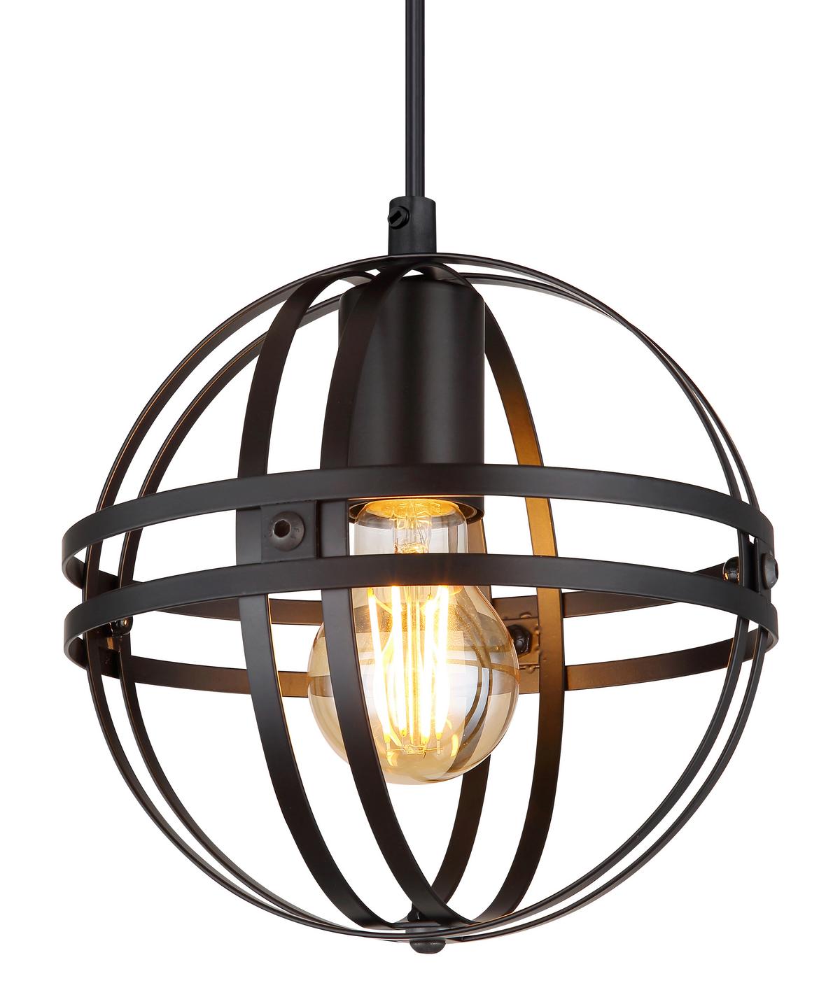 Hängeleuchte Tamara max. 60 Watt - Schwarz, KONVENTIONELL, Metall (20/120cm) - Globo