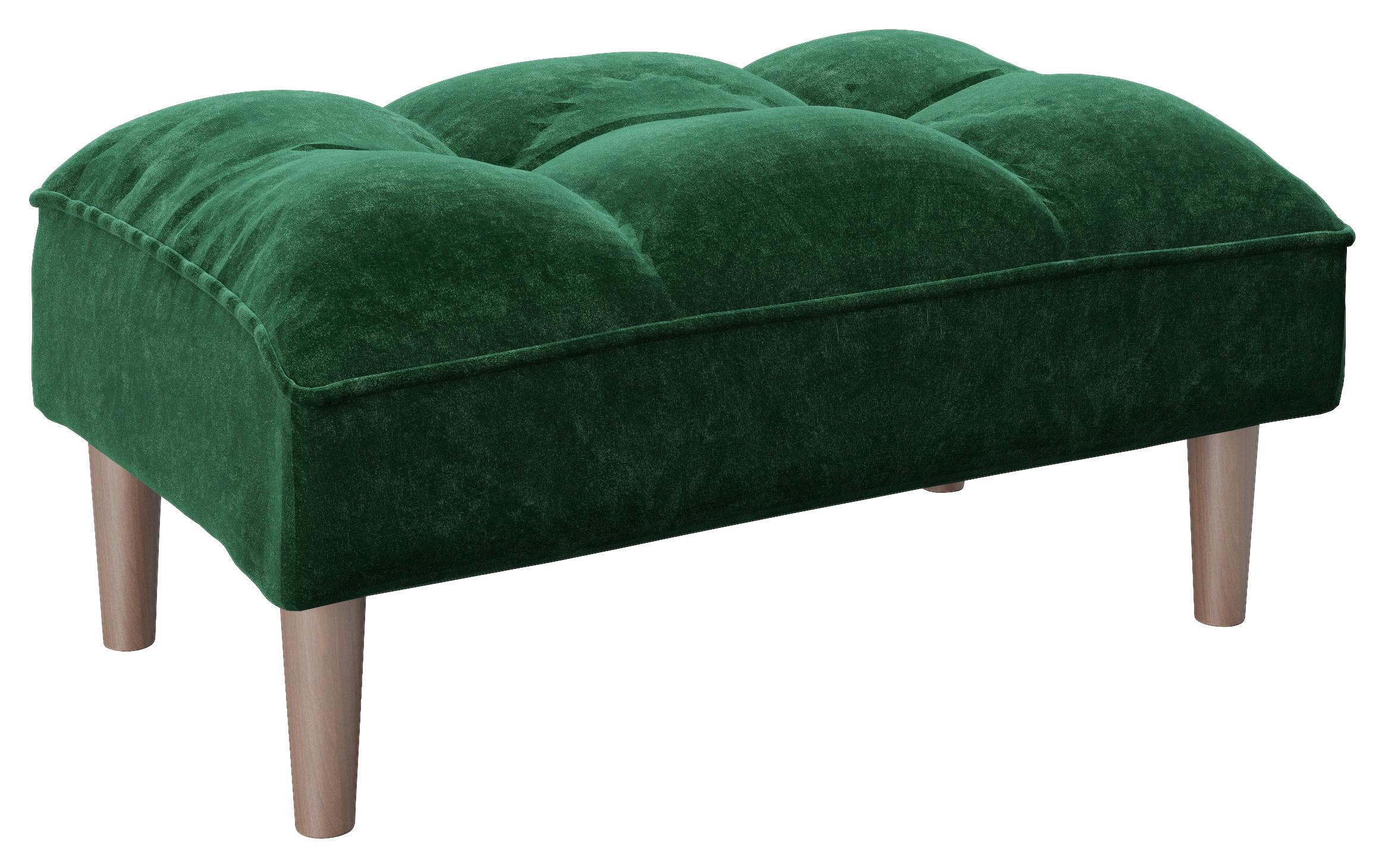 HOKER SCARLETT - zielony, Konventionell, tkanina/drewno (88/43,5/57cm) - Playboy