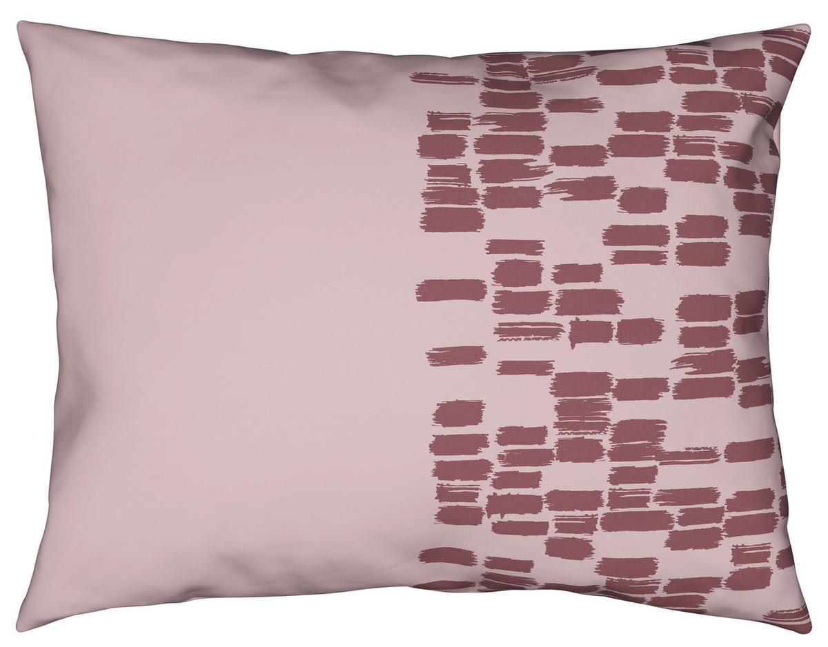 Posteljina Brush Strokes 140x200/60x80 Cm - ružičasta, tekstil (140/200cm) - Modern Living