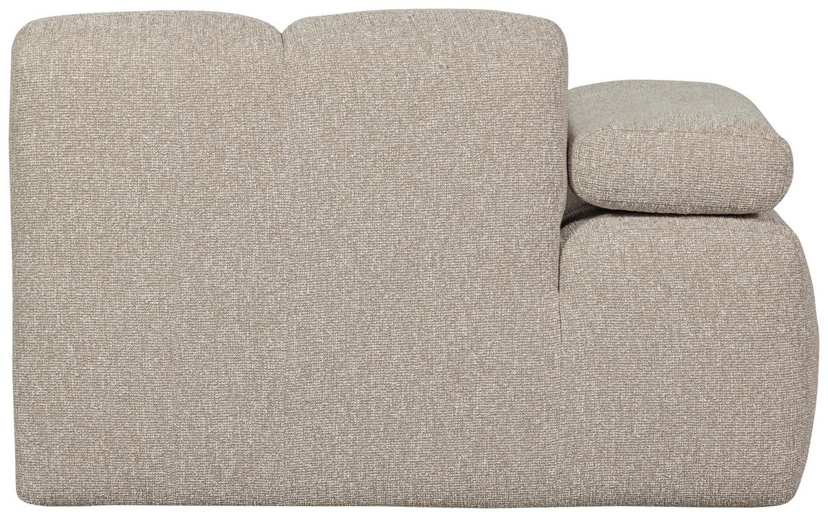 Sofaelement Mojo Beige B: 97cm - Beige/Schwarz, Design, Kunststoff/Textil (97/74/124cm) - Livetastic