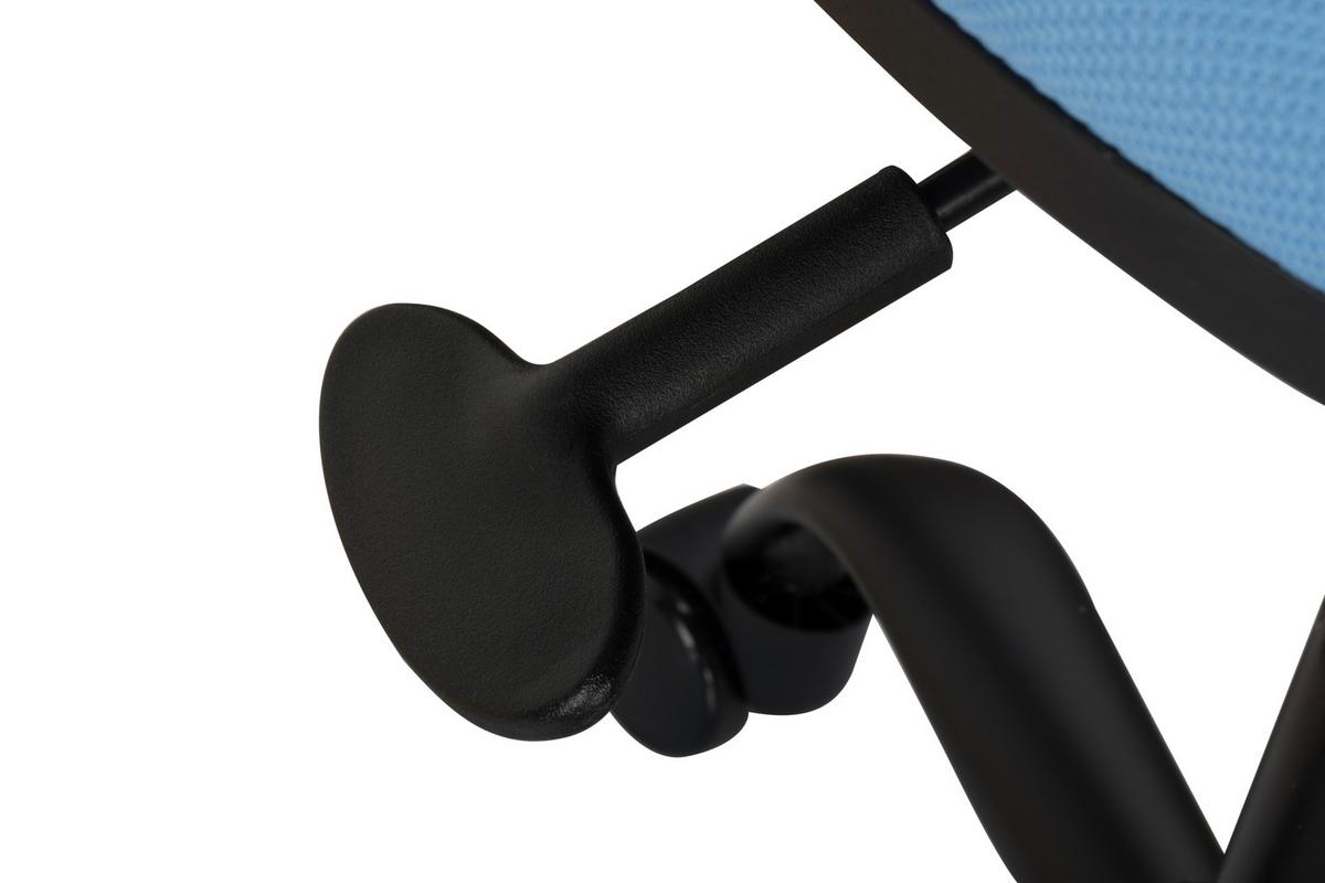 KRZESŁO OBROTOWE MŁODZIEŻOWE LOFTY - niebieski/czarny, Modern, tworzywo sztuczne/metal (51/74,5-84/51cm) - MID.YOU