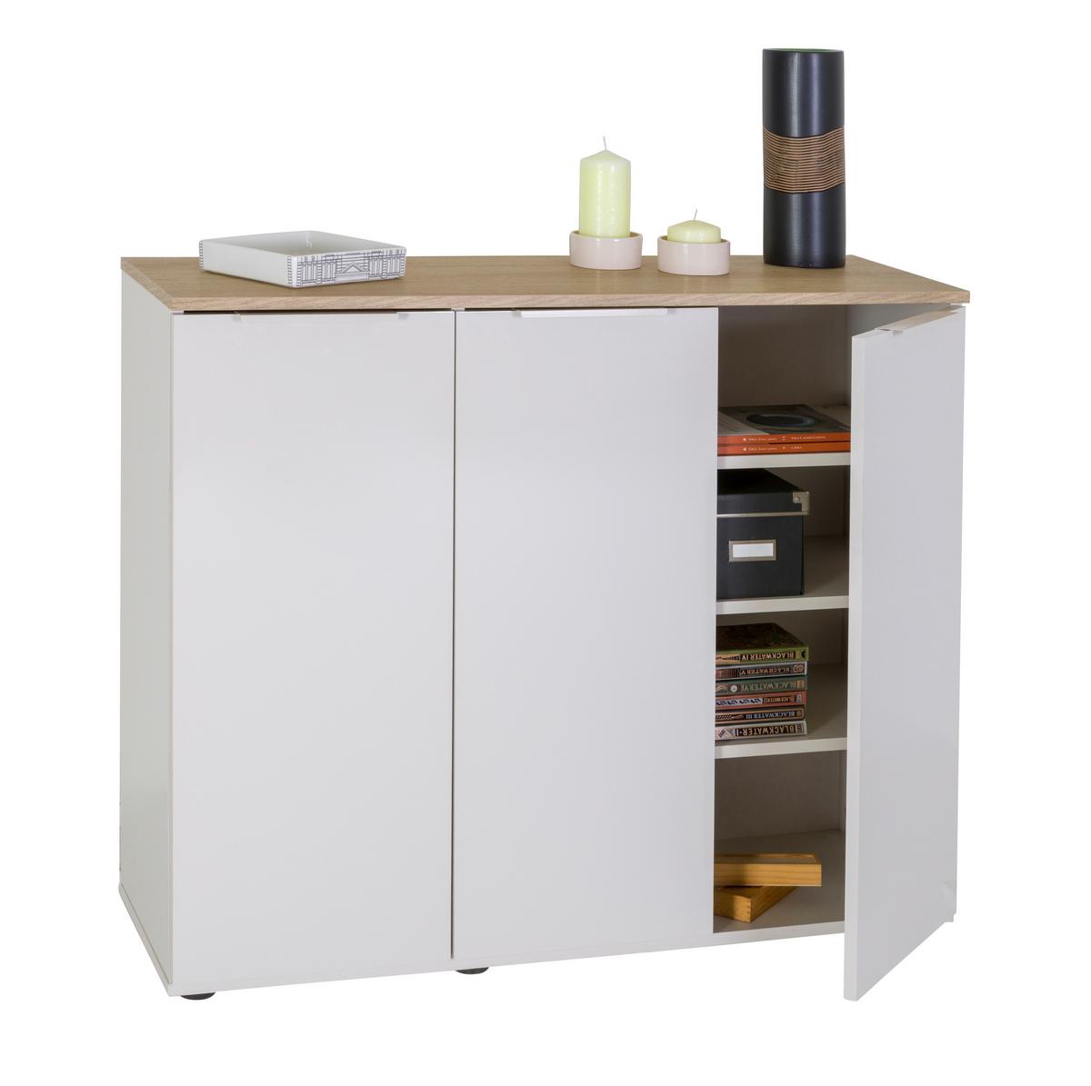 Komoda Macchiato - kašmir/črna, Moderno, kovina/umetna masa (103,2/88,5/35,5cm) - Mömax