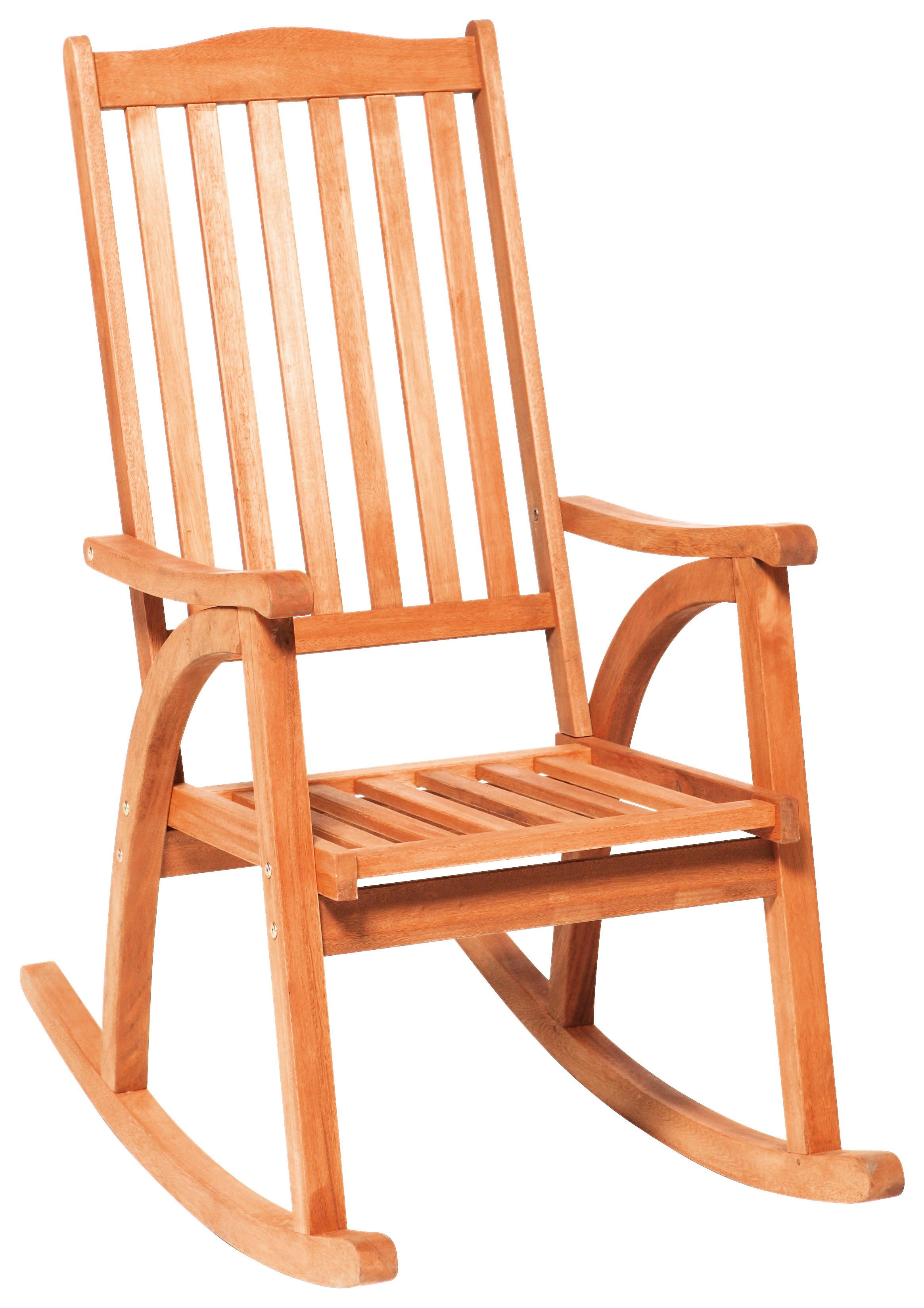 Gartenschaukelstuhl Naturfarben Eukalyptus - Naturfarben, KONVENTIONELL, Holz (58/118/100cm) - Gardenson