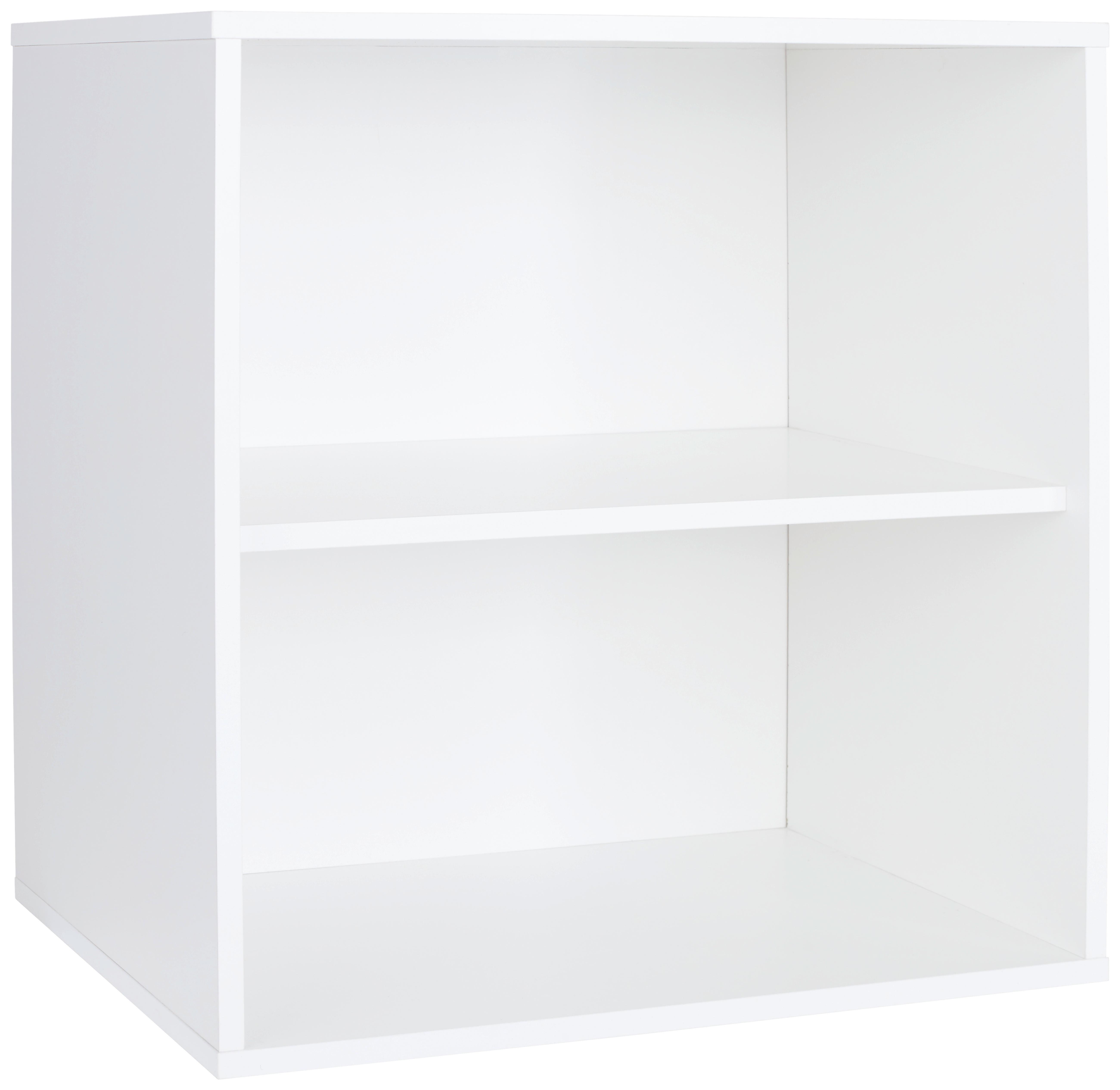Etajeră Box - alb, Modern, material pe bază de lemn (46/46/25cm) - Modern Living