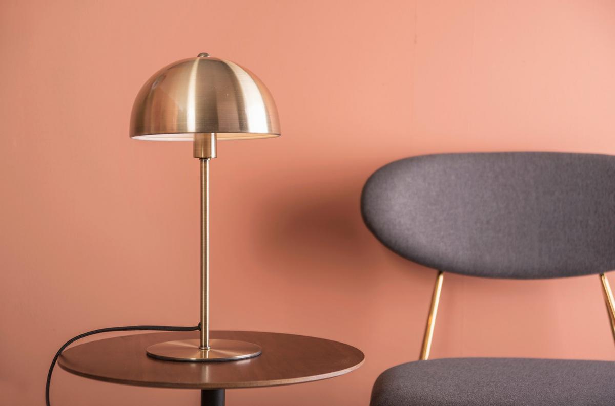 LAMPA STOŁOWA LM1883GD - kolor złoty, Trend, metal (20/39cm) - Leitmotiv