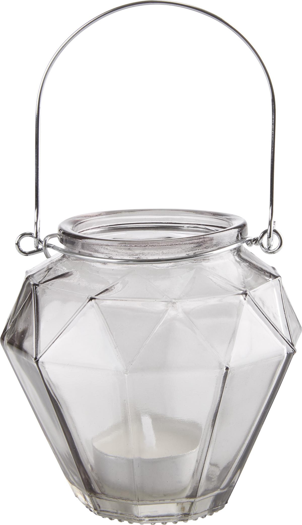 Lámpás Georgina - sárga/barna, Modern, Üveg/fém (10,5/9,7cm) - Modern Living
