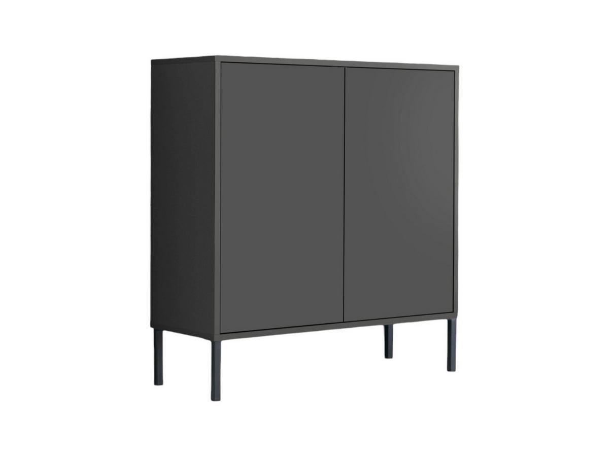 Kommode Mailand Typ 4 Anthrazit - Anthrazit, MODERN, Holzwerkstoff/Metall (79/86/33cm) - MID.YOU