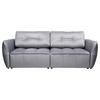 Canapea extensibila BOMBEI - gri, Modern, lemn/textil (243/94/125cm) - Premium Living