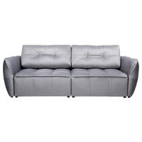 Canapea extensibila BOMBEI - gri, Modern, lemn/textil (243/94/125cm) - Premium Living