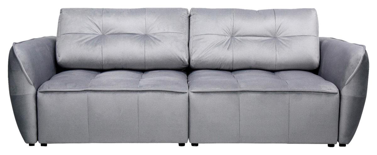 Canapea extensibila BOMBEI - gri, Modern, lemn/textil (243/94/125cm) - Premium Living