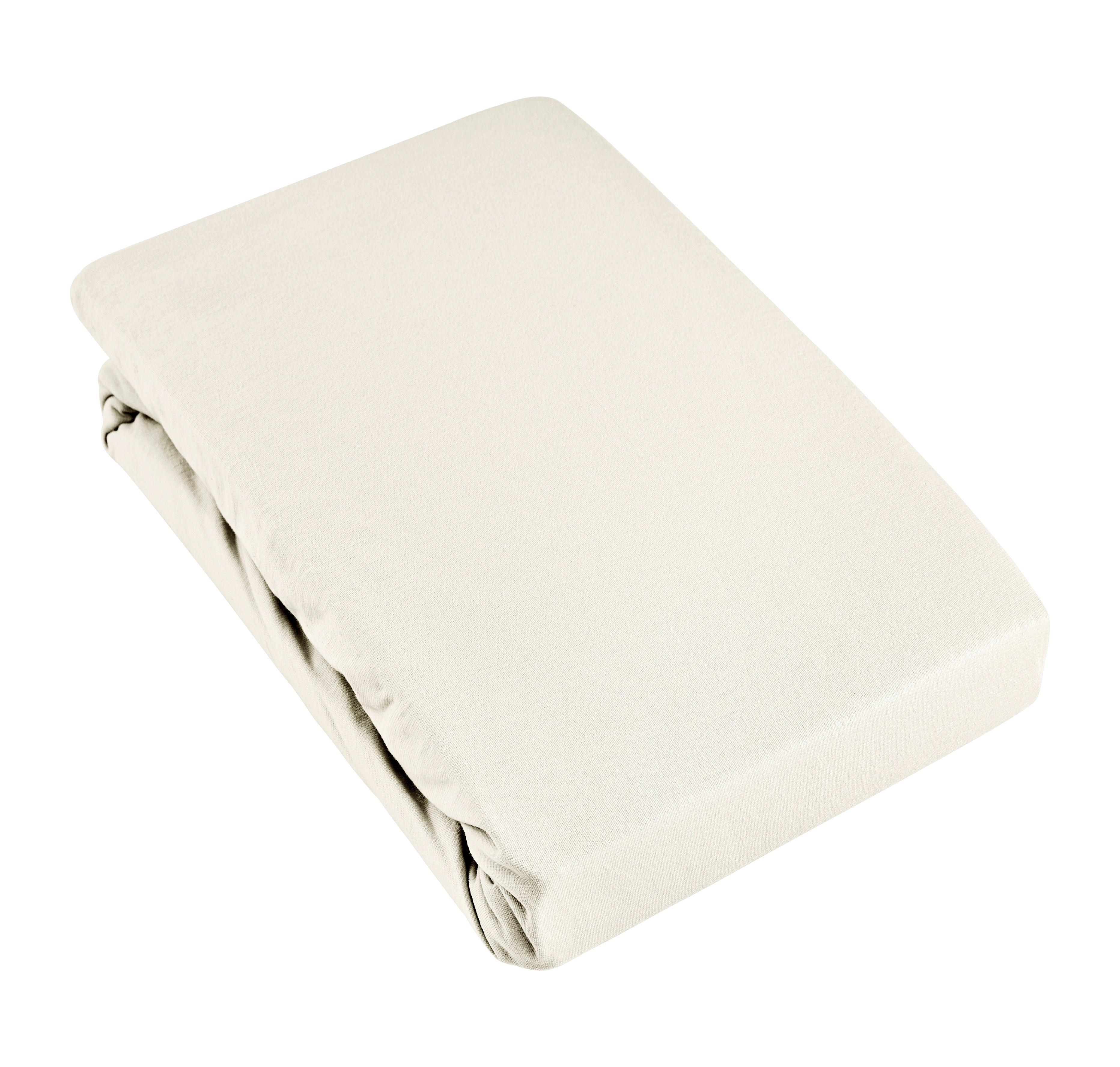 Spannleintuch Basic Naturfarben ca. 180-200x200cm - Naturfarben, MODERN, Textil (180/200cm) - Modern Living