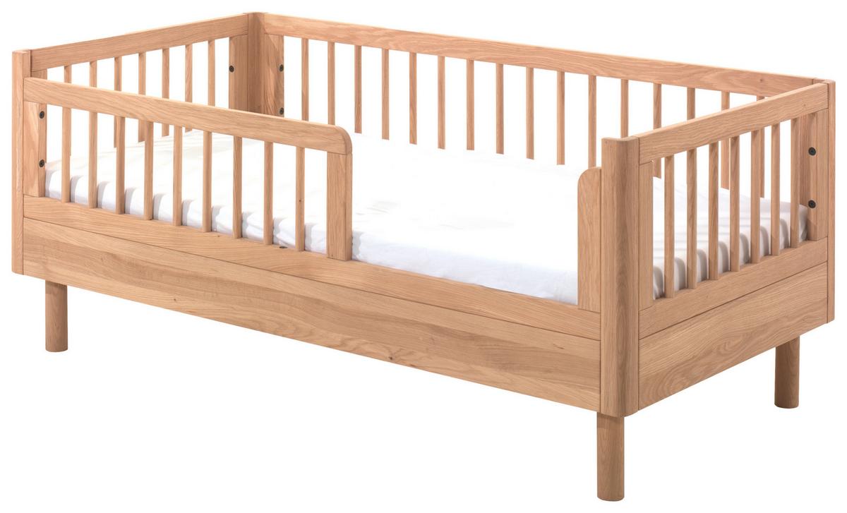 Kinder-/Juniorbett FORREST Eichefarben ca. 70x140 cm - Eichefarben/Naturfarben, MODERN, Holz (70/140cm) - Vipack
