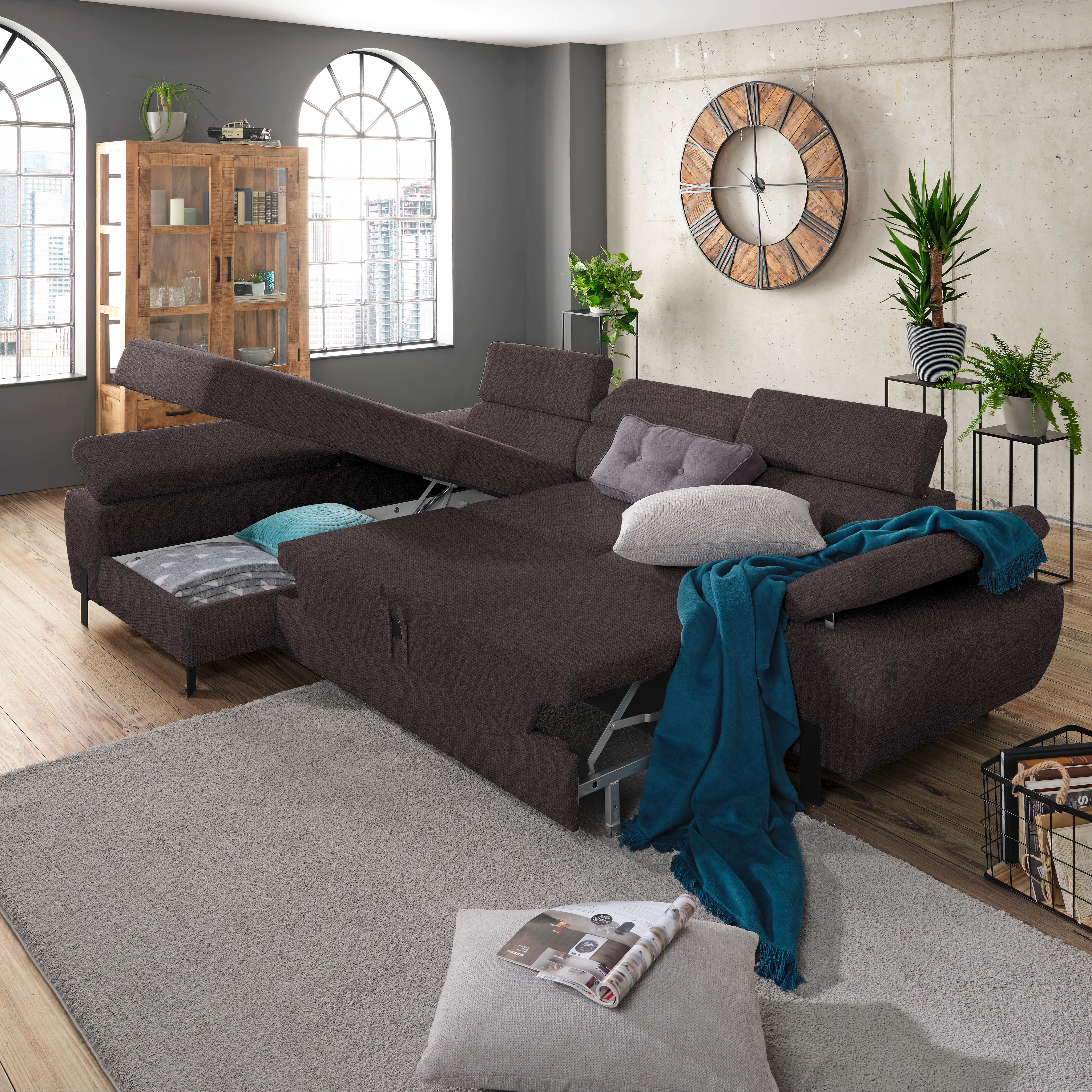 Coltar MOLINA MINI - grafit, Modern, textil (93/90/277cm) - Mömax