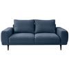 Canapea cu 2 locuri SELENE - albastru închis, Modern, textil (202/89/115cm) - MID.YOU