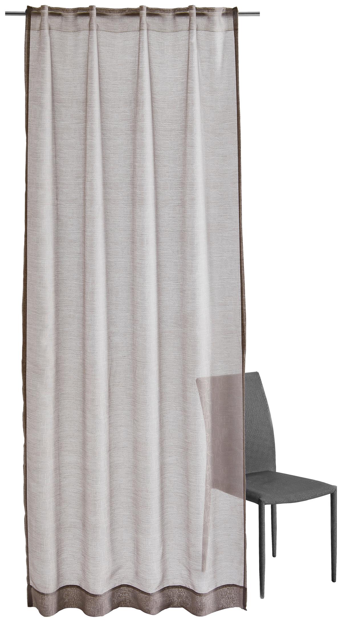 ZASŁONA GOTOWA J-ORNAMENT ALLOVER JOOP! - greige, Basics, tkanina (130/250cm) - Joop!