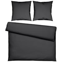 Bettwäsche Stone Washed Uni XXL Anthrazit ca. 200x200cm - Anthrazit, MODERN, Textil (200/200cm) - Modern Living