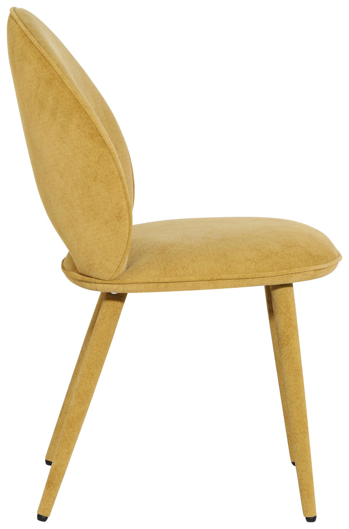 KRZESŁO LAVIK - żółty, Modern, metal/drewno (50/87/58,5cm) - Livetastic