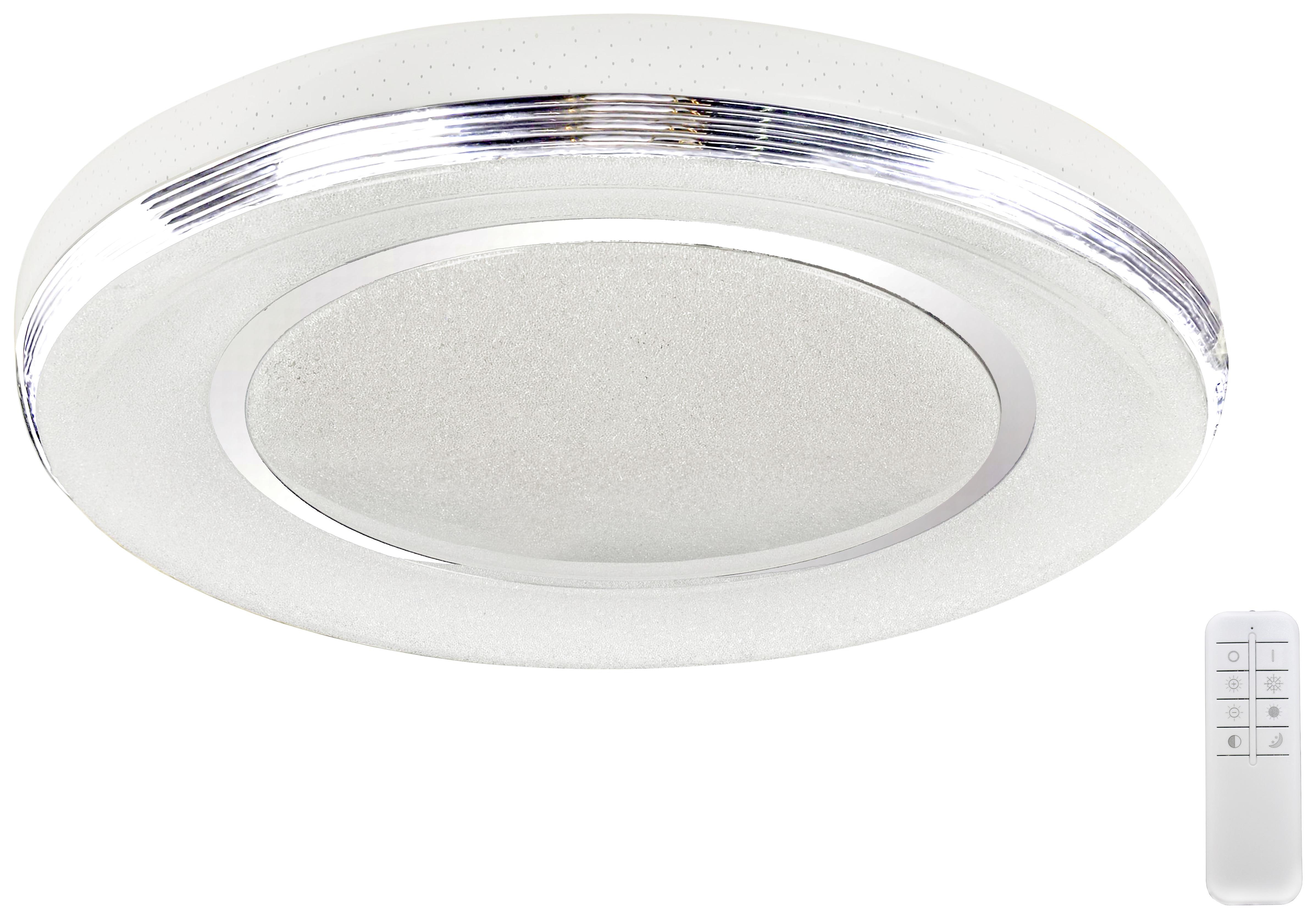 LED Mennyezeti Lámpa Claski 65cm - Fehér, romantikus/Landhaus, Műanyag/Fém (65/12cm) - Modern Living
