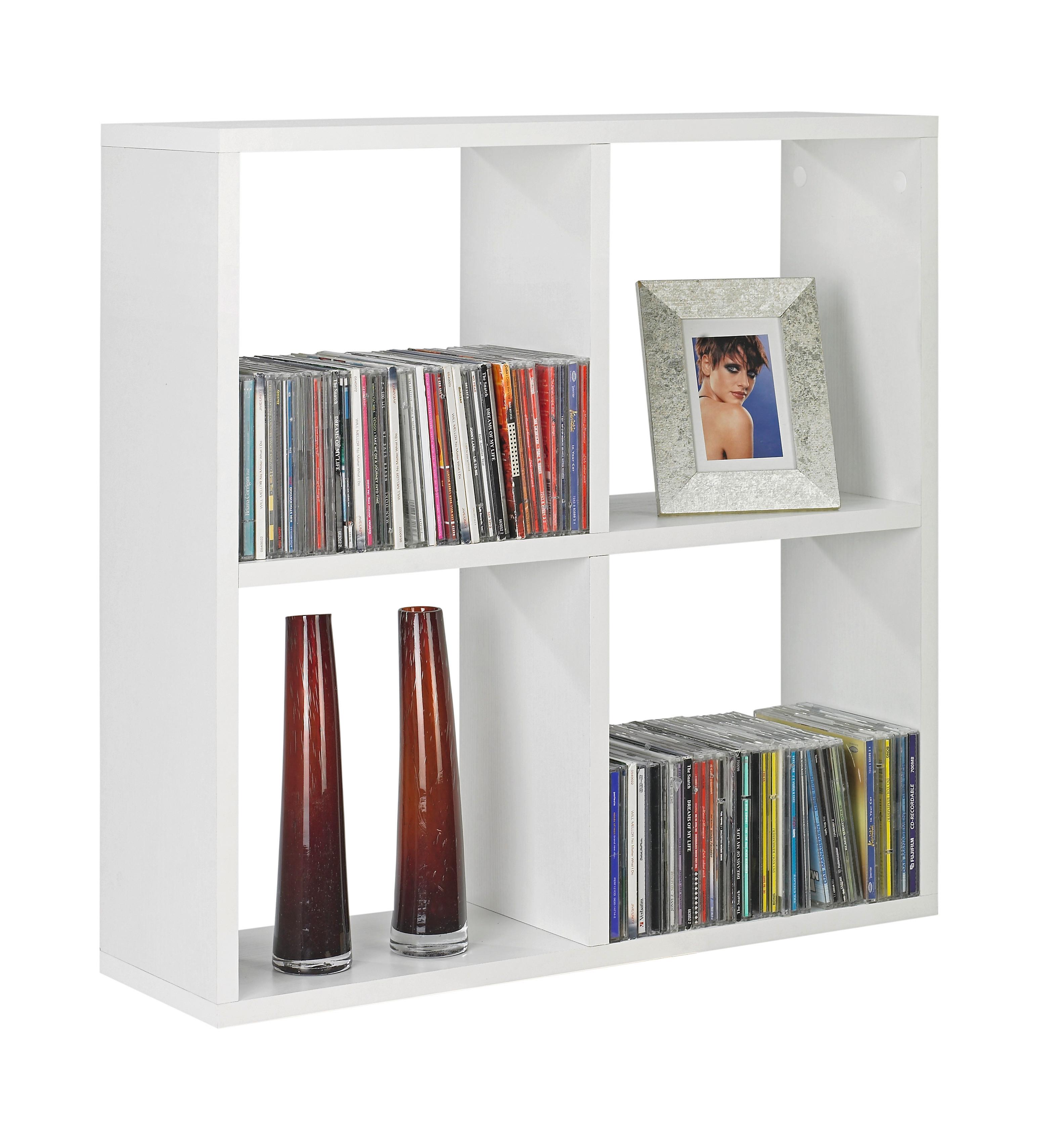 Etajeră suspendată Alex - alb, Modern, material pe bază de lemn (60/60/18cm) - Best Price
