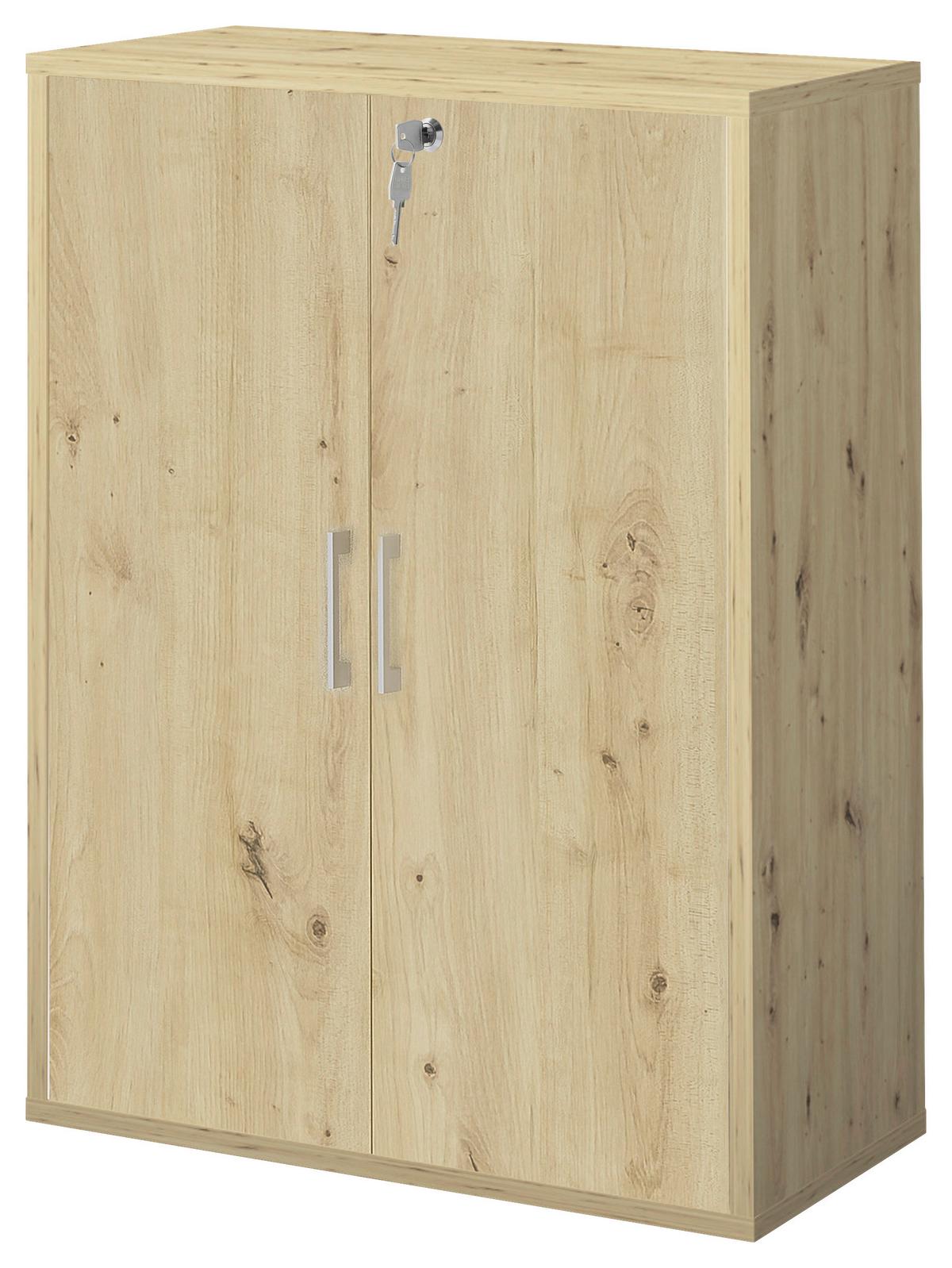 Türenset Big Profi Office - Alufarben/Eiche Artisan, Modern, Holzwerkstoff/Metall (77/104/2cm) - Mömax
